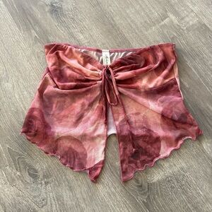 Mahina Pink Tie-Front Top